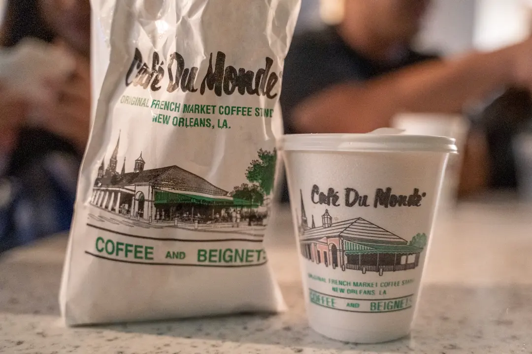 cafe du monde coffee beignets bag cup
