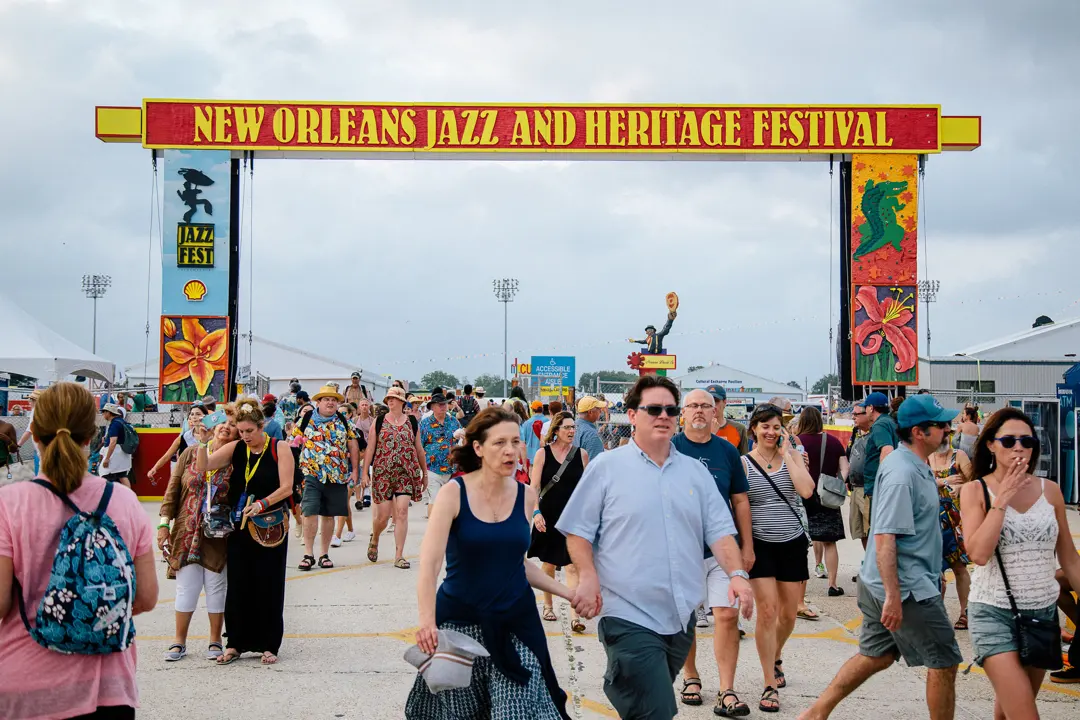 new orleans jazz heritage festival front gate
